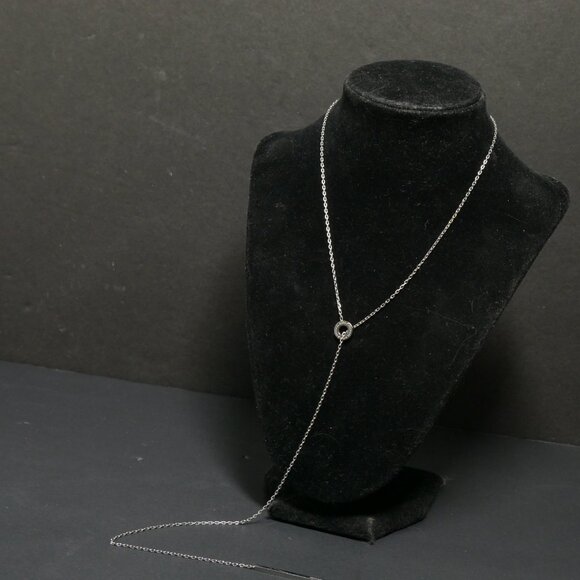 Michael Kors Necklace Loop and Baguette Crystal - Picture 7 of 9